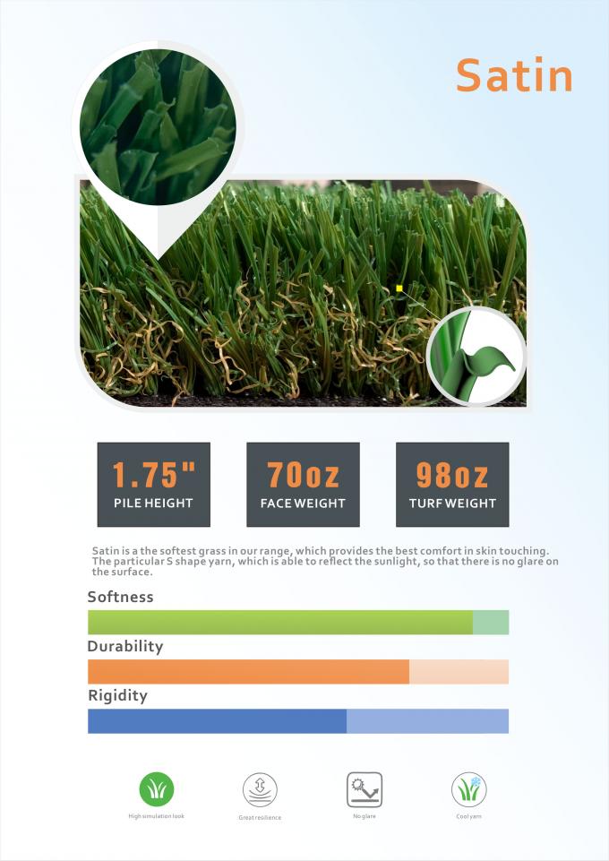 정원 장식을 위한 PE 재료 인공 먹이풀 풍경 30 밀리미터 40 밀리미터 50 밀리미터 1