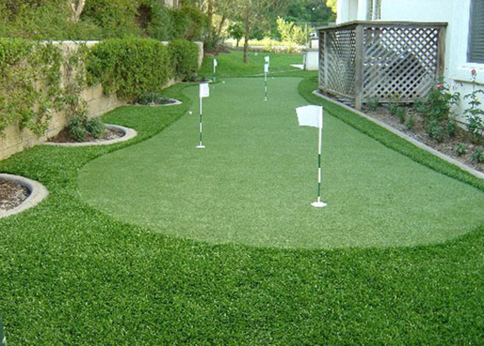 환상적인 퍼팅 그린 골프 인공적인 잔디 양탄자, 골프 합성 잔디 PE 물자 0