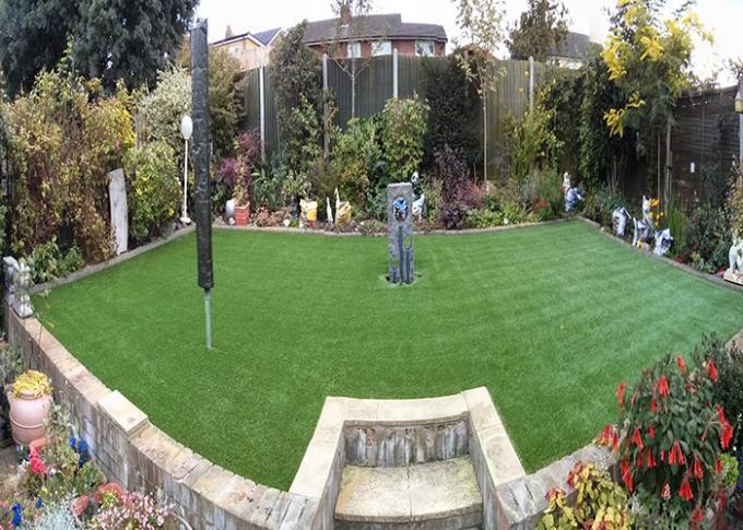 잔디밭/아이들 운동장을 위한 35MM 자연적인 보는 정원 옥외 인공적인 뗏장 0