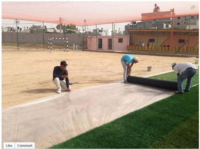 운동장을 위한 옥외 합성 잔디, 인공적인 운동장 잔디 PE Materal 2
