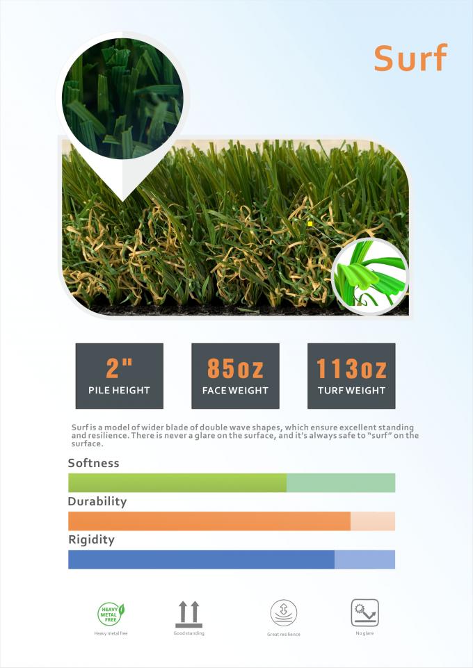 녹색 카페트 롤 정원 인공 먹이풀 60 밀리미터 높이 넓은 굽이치는 매트 0